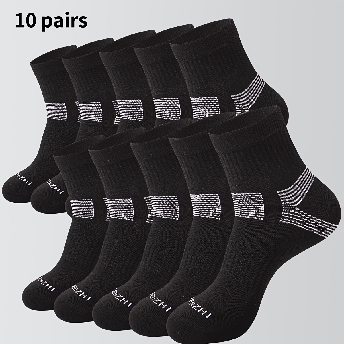 E-shop 10/20 Paar Viertelsocken für Herren Damen, dehnbare Knöchelsportsocken, geeignet für , Freizeit, Arbeit, Zuhause, Sport, Laufen, Tennis,