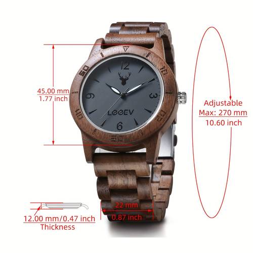 mens wooden watch unique natural bamboo wood watch quartz light weight vintage dress wooden wrist watches with gift box