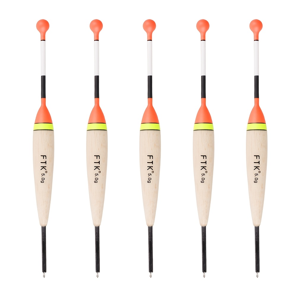 E-shop FTK 5-teiliges Schwimmposen Set: 0,106oz, 0,141oz, 0,176oz Karpfenposen-Set in gemischten Größen, exklusives -Farbdesign