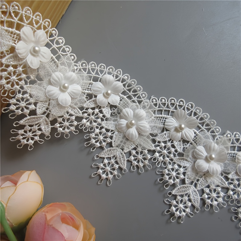 1yard 7cm Grape Lace Trim Embroidered Knitting Wedding Dress Handmade Lace Ribbon