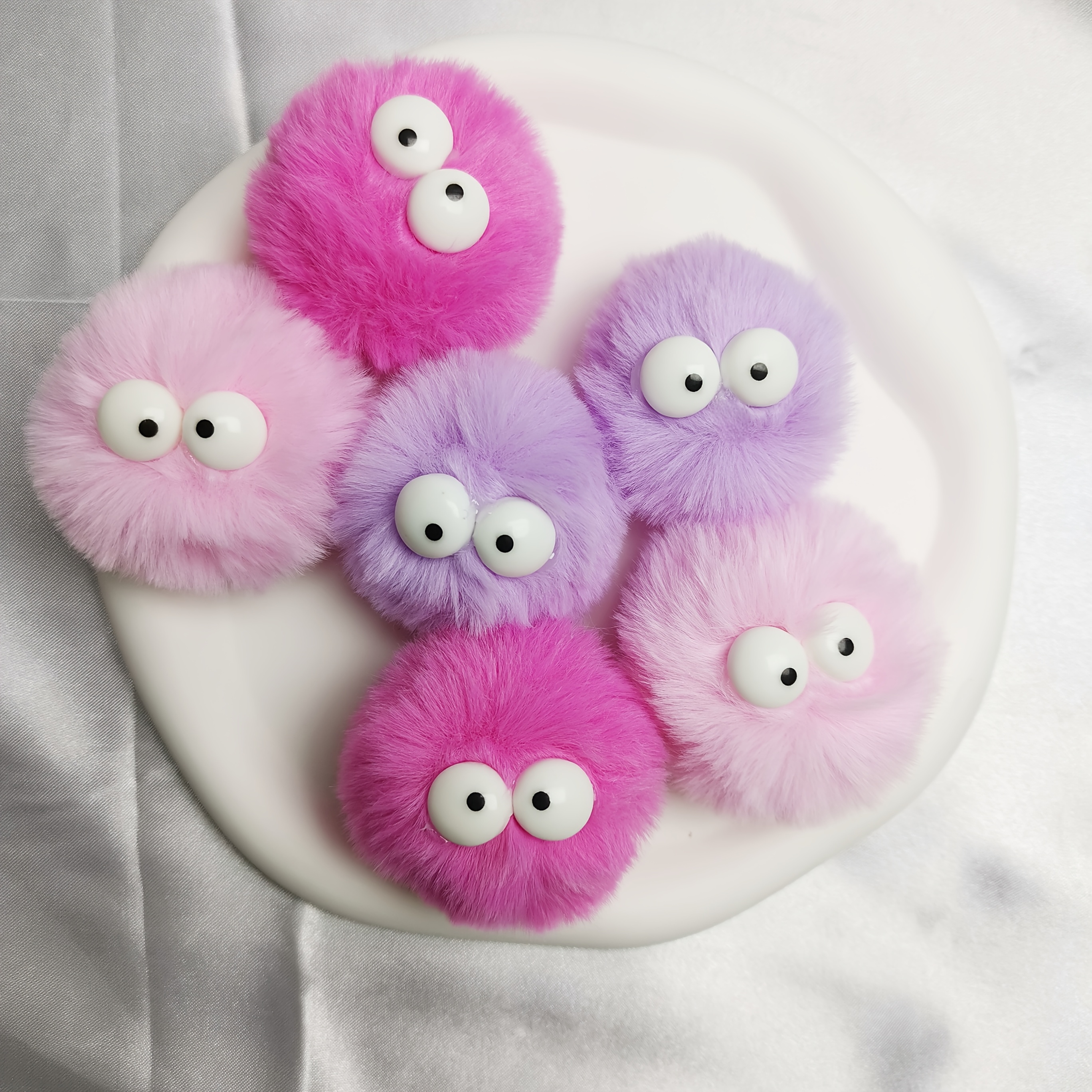 5/6pcs-set, Colorful Pom-ball Fashionable Shoes And Additions. Party Gifts, Shoe Charms