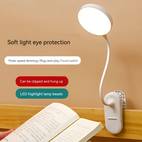 flexible led clip on desk lamp reading light with touch control adjustable brightness and color temperature usb rechargeable 800mah battery soft non white suitable for office bedroom bedside reading clip usb charging lamp