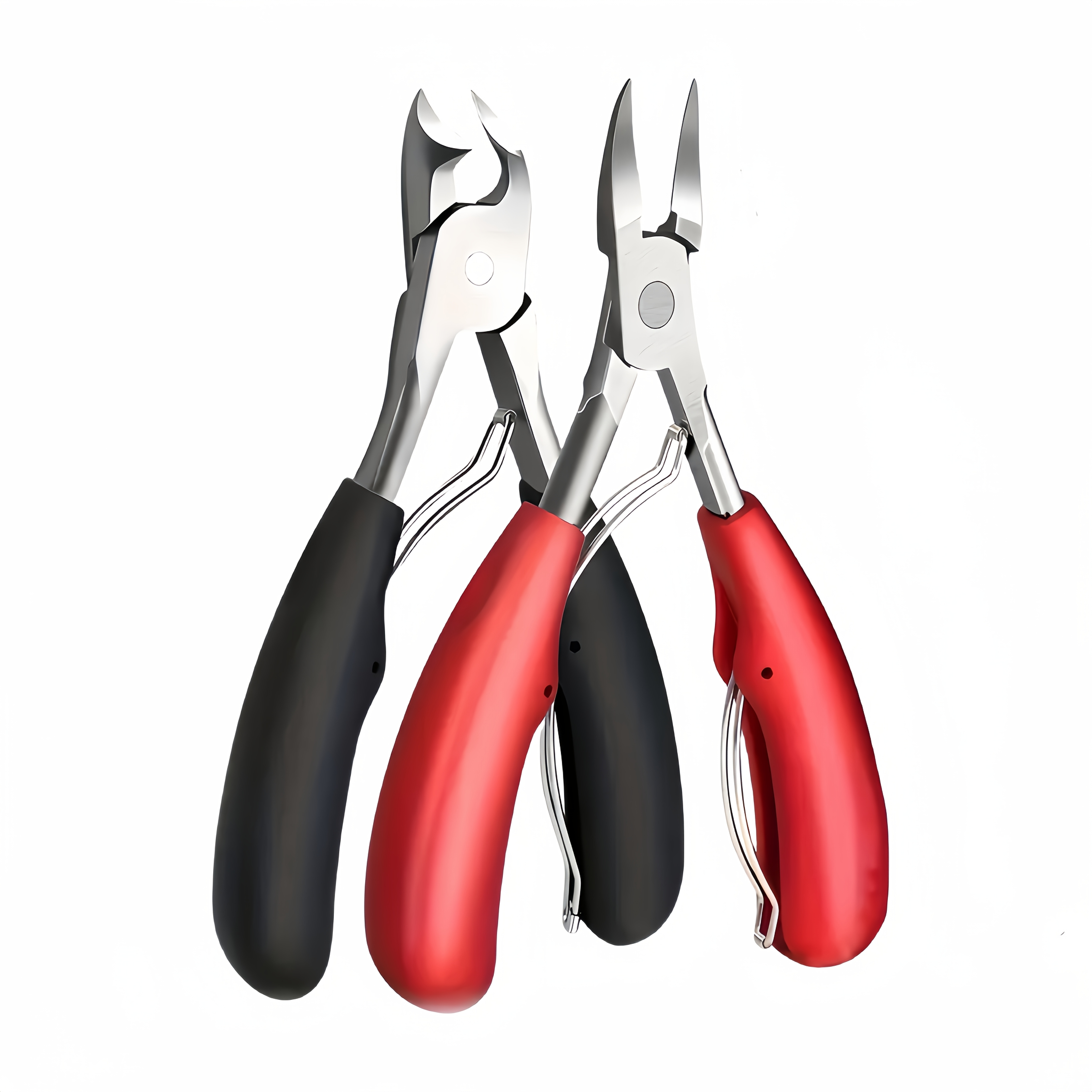 Image of 2pcs Stainless Steel Nail Care Set For Thick Nail Trimming, Nail Clippers And Trimmers For Thick Nails - Heavy Duty Scissors Set - Handle For Men, Women And Seniors