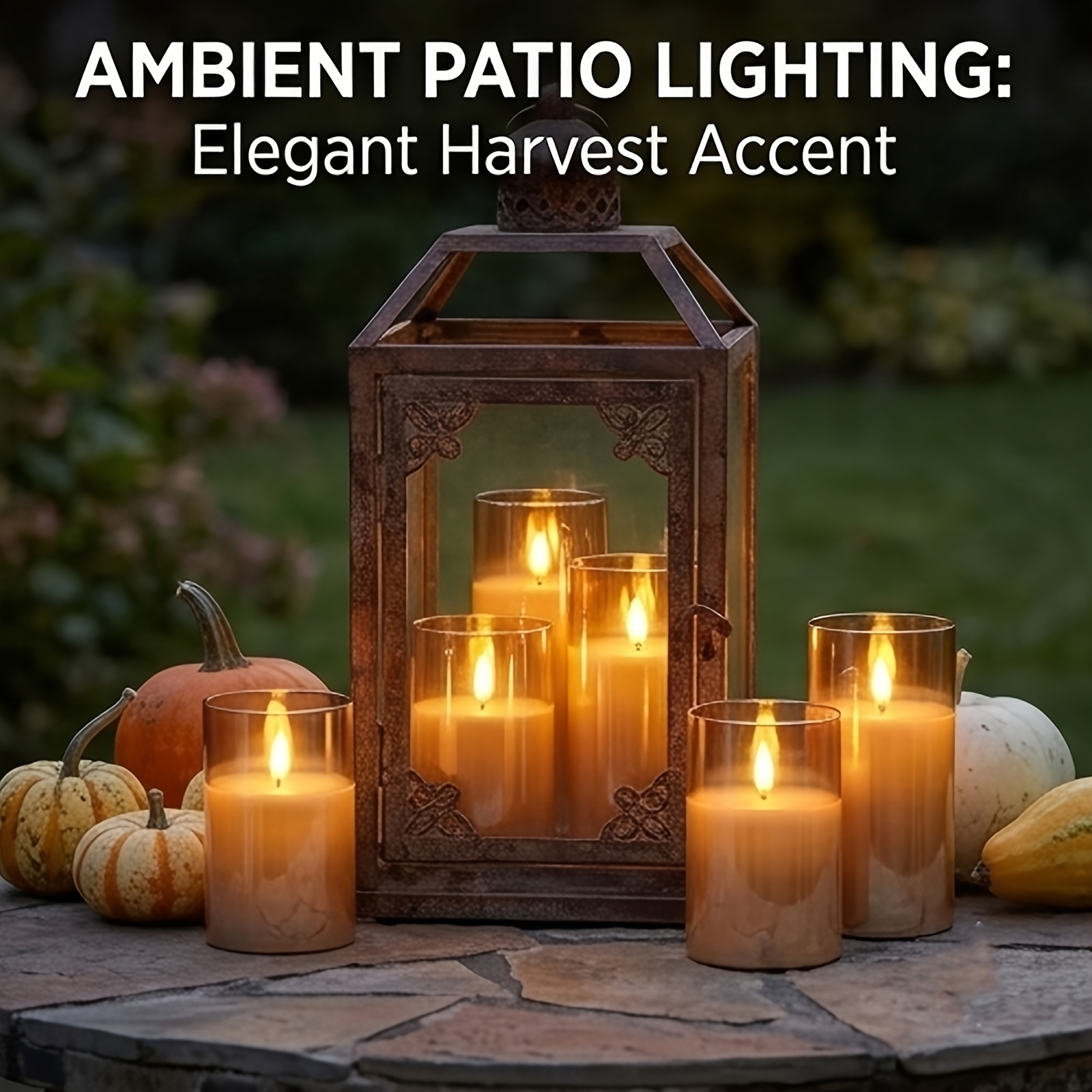 5-Pack Remote Control LED Flameless Pillar Candles with Timer Function