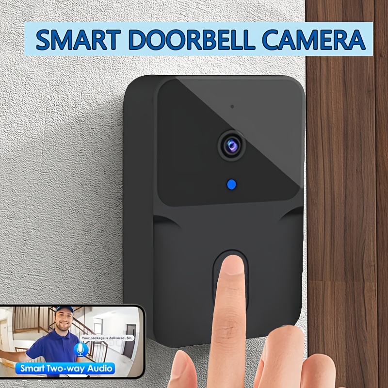 Smart Wireless Video Doorbell: Mobile Remote 2-way Audio + Night Vision | Usb Rechargeable & Low Power Consumption | 2.4g Wifi | Home/office Security System/pairing Distance 10 Meters(33-66 Foots)