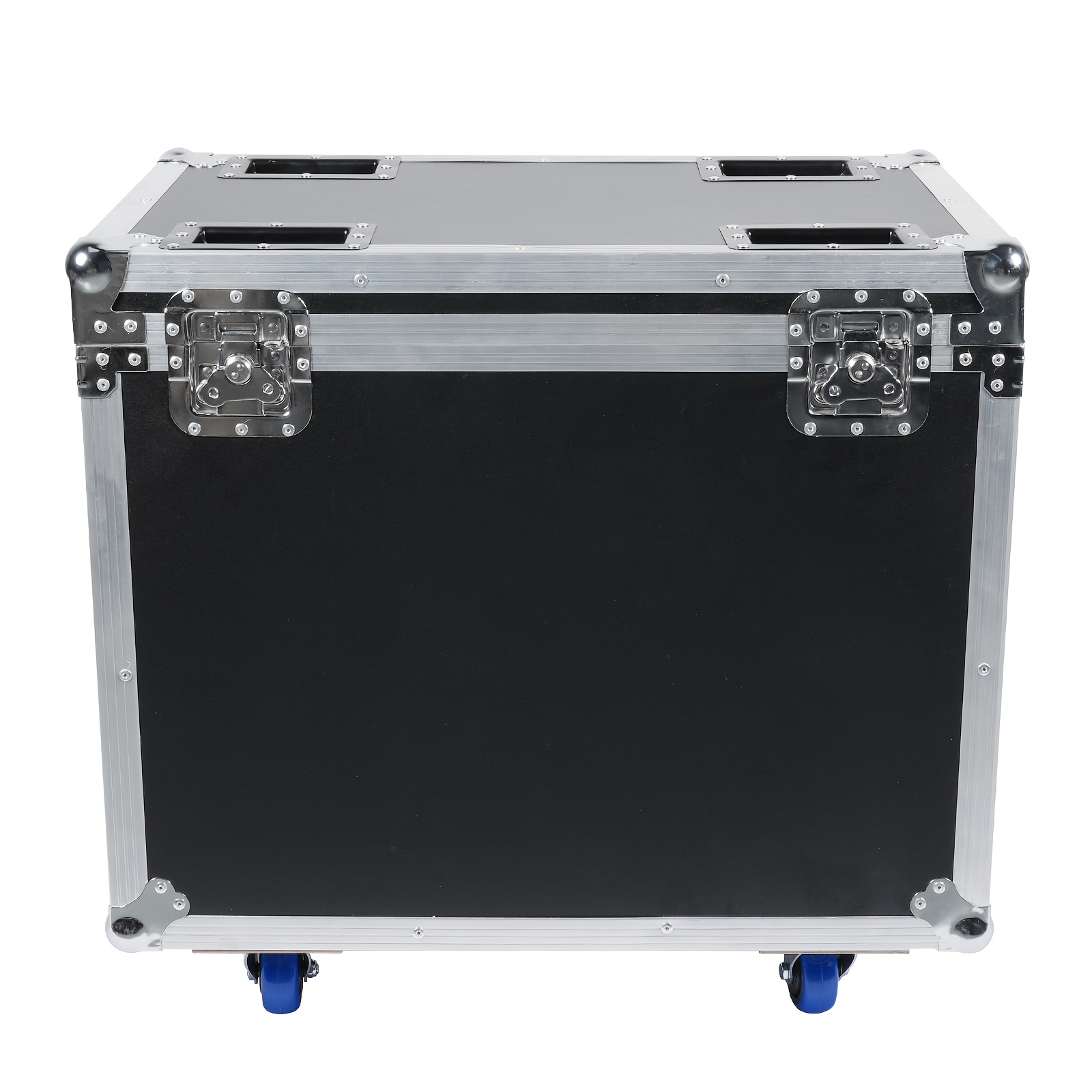 Image of Black Flight Case 69 X 44 X 56cm Eva Foam Partition Airline Case Pe Leather For 2pcs Moving Head Lights, Stage Lights Drop-proof Durable