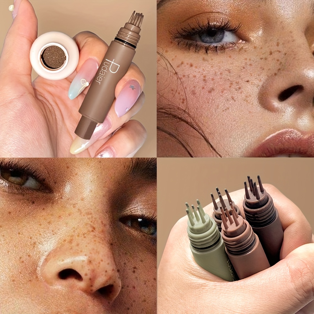 natural freckles   waterproof and sweatproof light coverage   plain makeup   makeup delicate and full of   cheerleader must have freckles makeup  