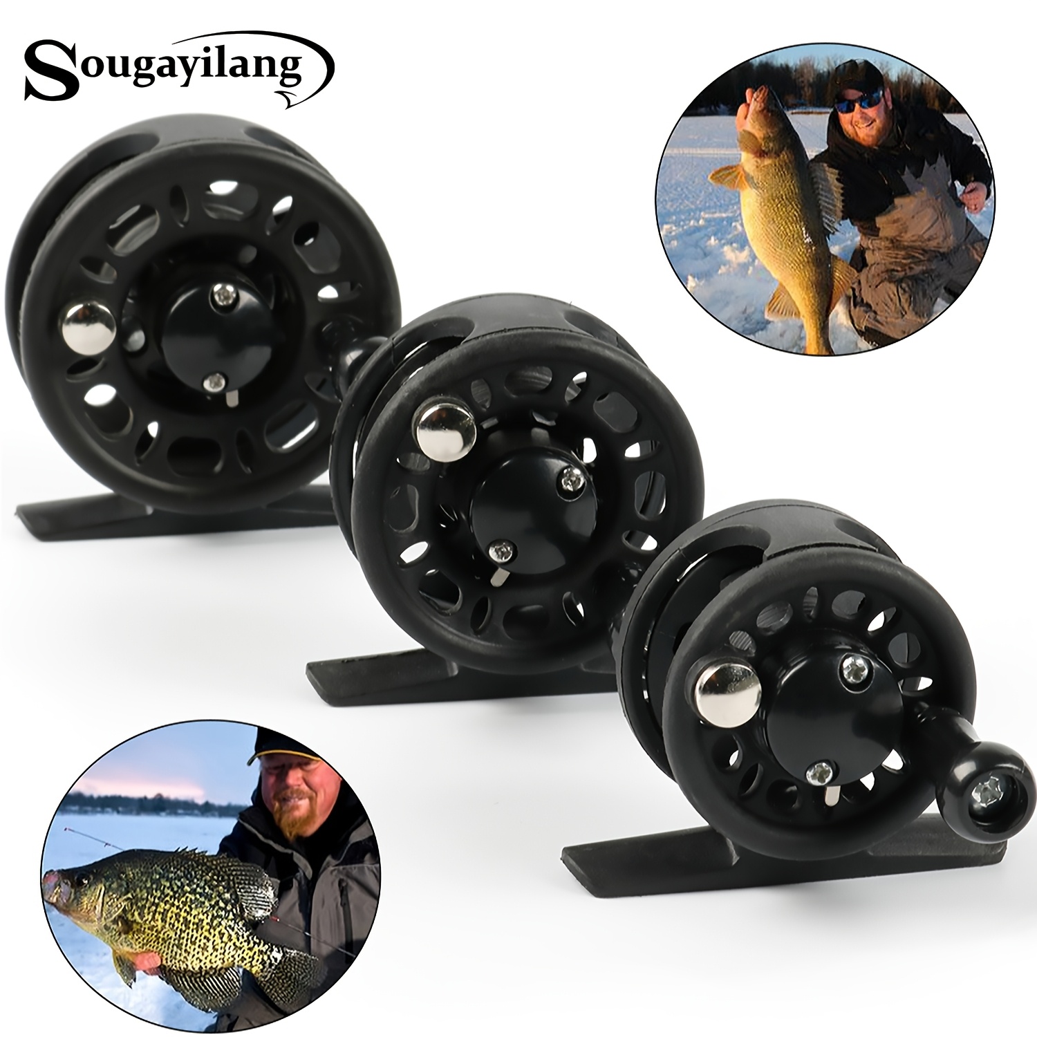 

Sougayilang Compact Ice Fishing Reel - , Stainless Steel, Winter & Boat Fishing