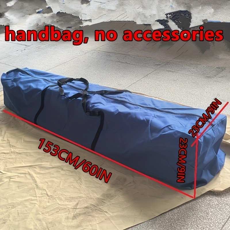 1pc Portable Oxford Canvas Tent Storage Bag With Zipper Handbag Blue 10x10 Tent Compatible Camping Tent Storage Bag Foldable Tent Storage And Storage