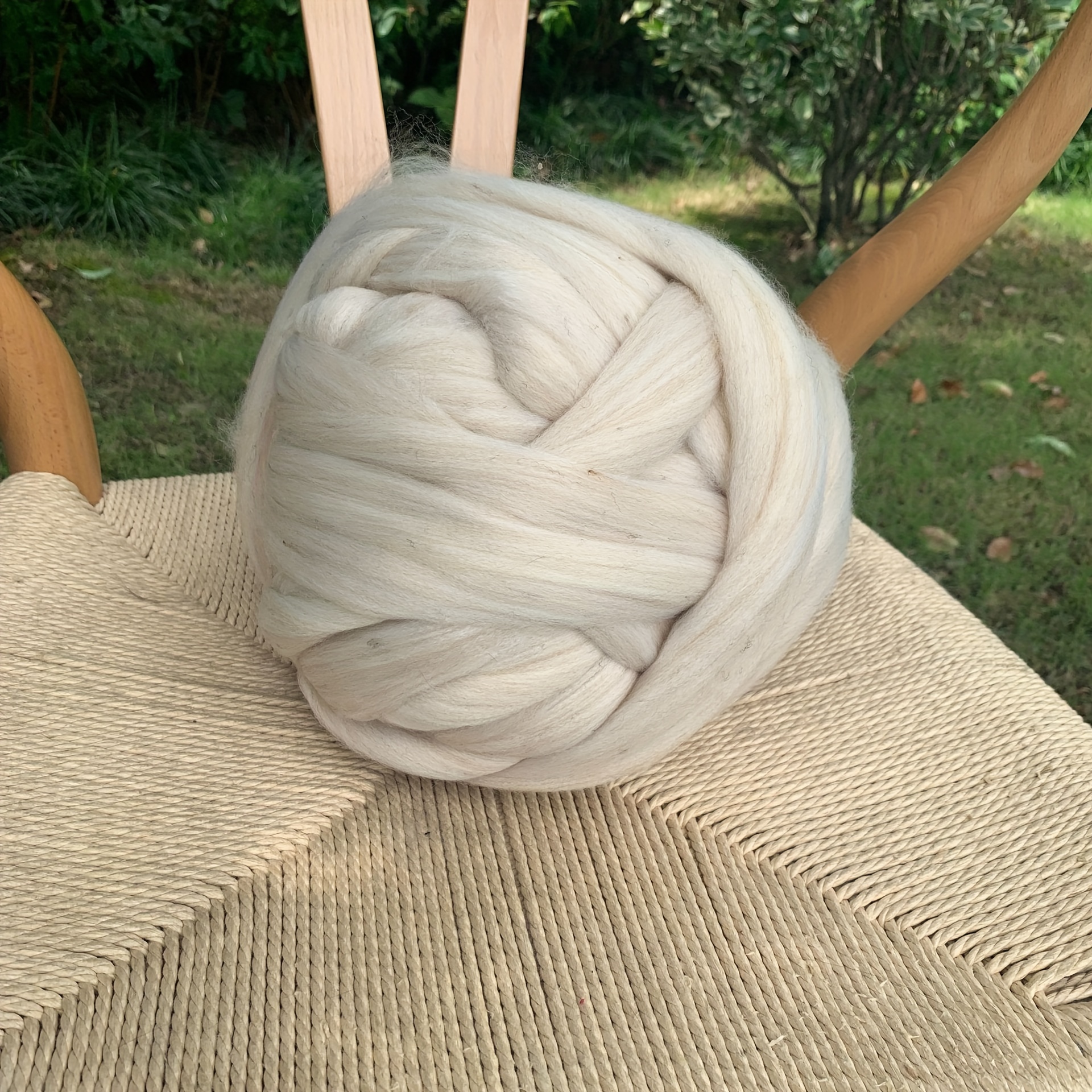 500g/roll: Extra Thick 8cm Icelandic Knitting Yarn, Handmade Diy Bulky Crafting Thread For Cat Beds, Blankets, Pillows, Bags, Mats, Cushions & More