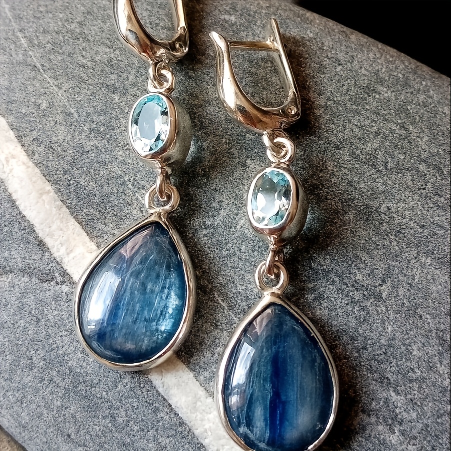 Super Temperament Ear Jewelry, Synthetic Drop Shape, Exquisite Luxury, Lighting Charm, Fashion Trendy Earrings