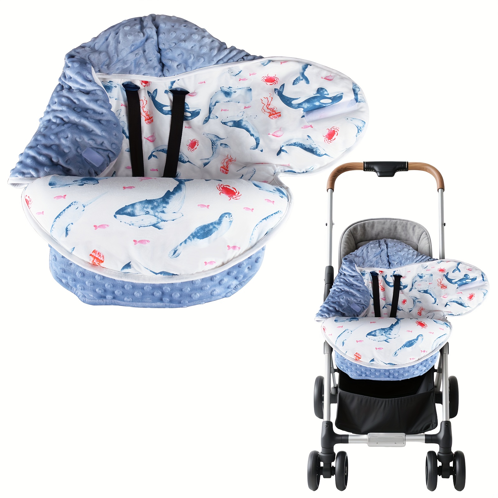 Neugeborenen-Kinderwagensitzbezug, Winter-Baumwoll-Kinderwagenkissen fr  Neugeborene, Neugeborenen-Kinderwagenauflage, Baby-Hochstuhlmatte,  Multifunktionales Neugeborenen-Sitzkissen