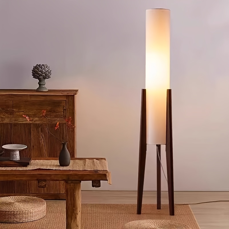 Japanese Wabi-Sabi Zen Floor Lamp | Retro Neo-Chinese Style for Living Room, Sofa, Bedroom & Headboard