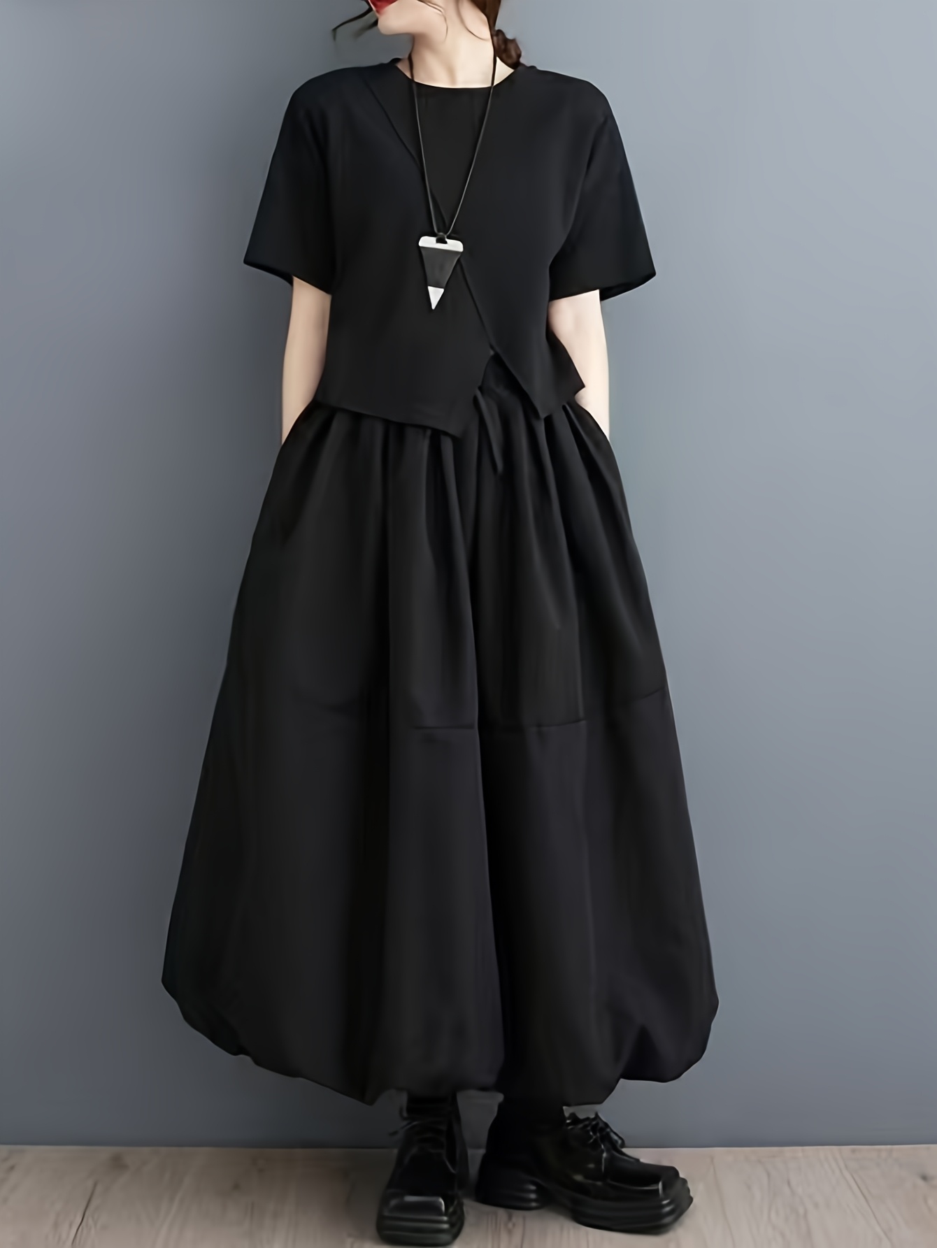 2026 spring new style womens high waisted a line skirt loose versatile long skirt