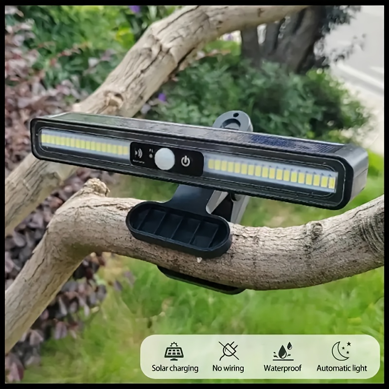 TEMU 1/4pcs On Outdoor Light - Motion Sensor, Ip65 Waterproof With 3 Automatic , Solar Outdoor Lighting, Suitable For Garden/terrace/fence/halloween
