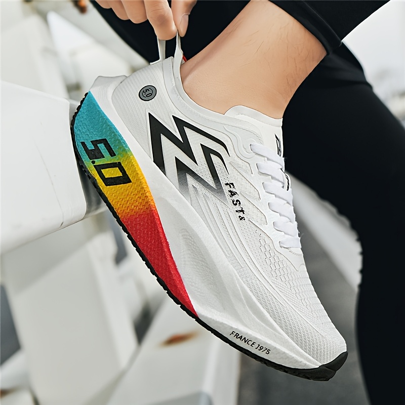 Feiran 5.0 Full Sole Carbon Plate Running Shoes Men's Competitive Ultra-Light Shock Absorbing Sports Shoes Casual Non-Slip Breathable Fashion Versatile A10