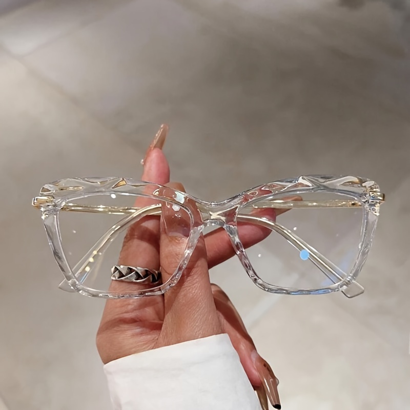 

1pair Women Eye Frame Eyeglasses For For , , Tv And Phones