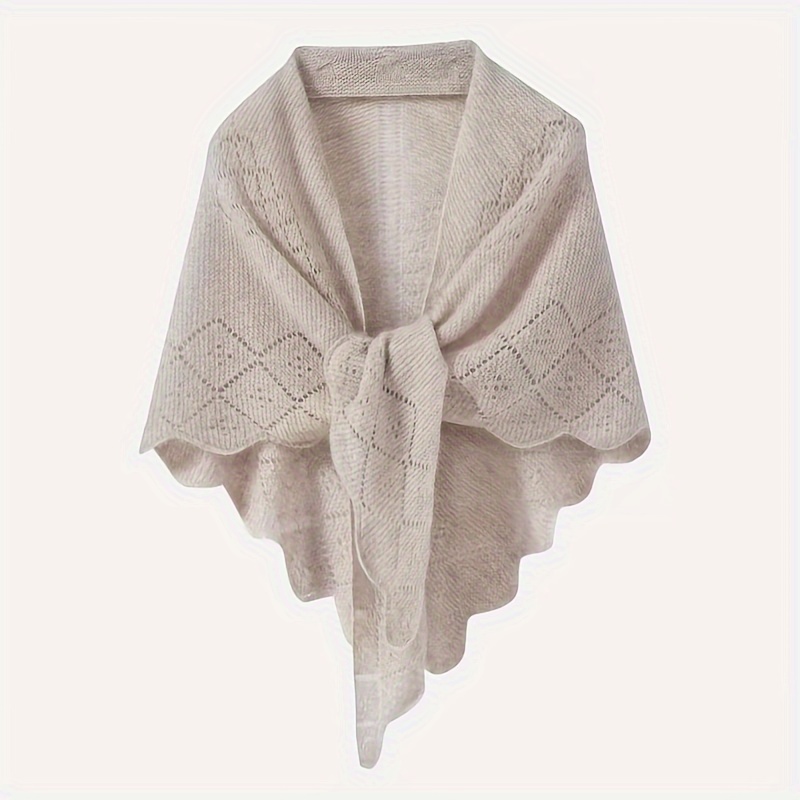 TEMU Shawl - Breathable, Hollow-out For Women | For Layering & Decorative