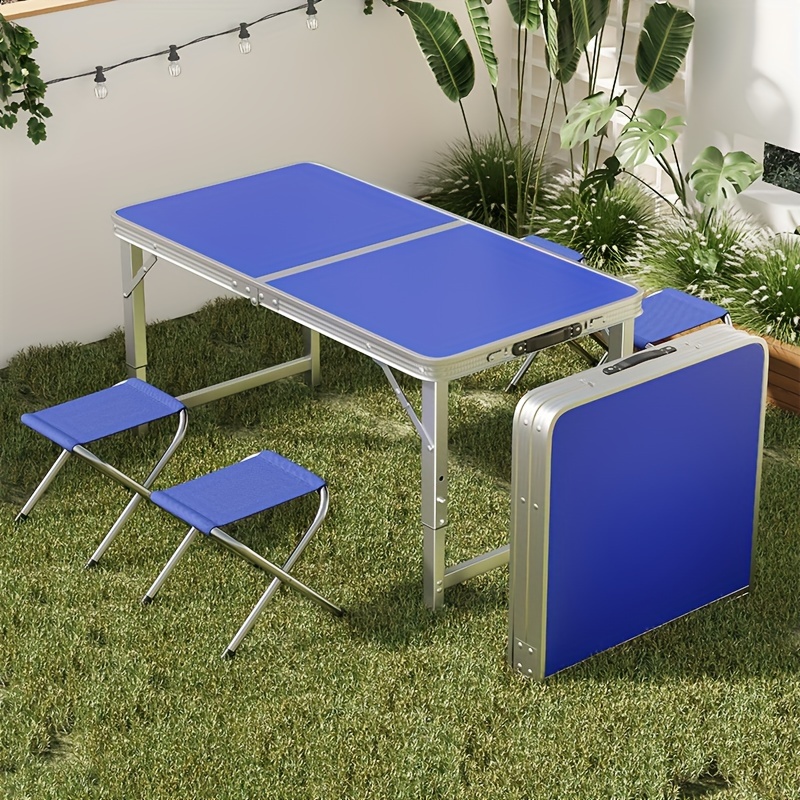 

Multi Functional Folding Table - Lightweight And Portable Design, Easy To Set Up Outdoors - For Barbecuing, Fishing, And Picnicking - Sturdy And