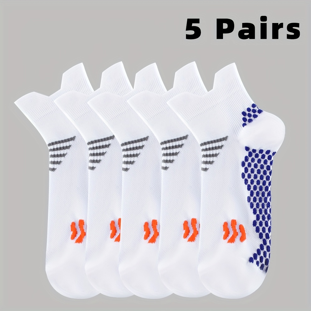 E-shop 5 Paar elastische Kompressions-Knöchelsocken für Damen zum Laufen, fürs Fitnessstudio, Wandern & Mehrere Sportarten – Weiches, atmungsaktives &