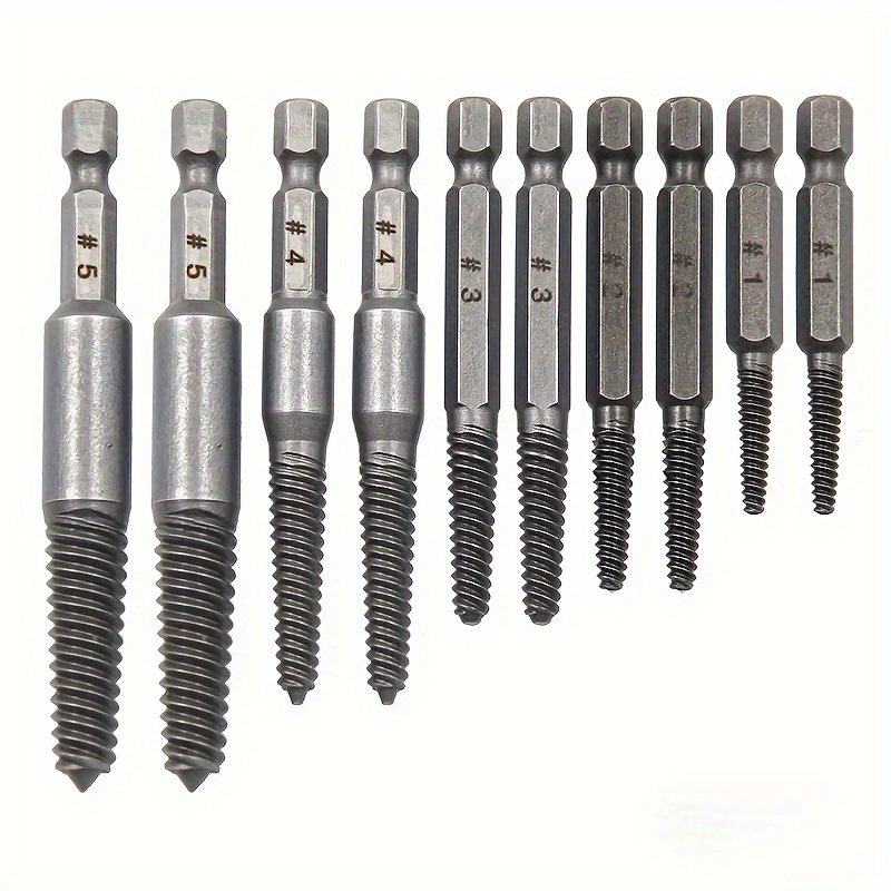 

10- Set - -duty Hex Bolt Remover Kit Screwdriver For - Tool For Removing Damaged, Rusted, And