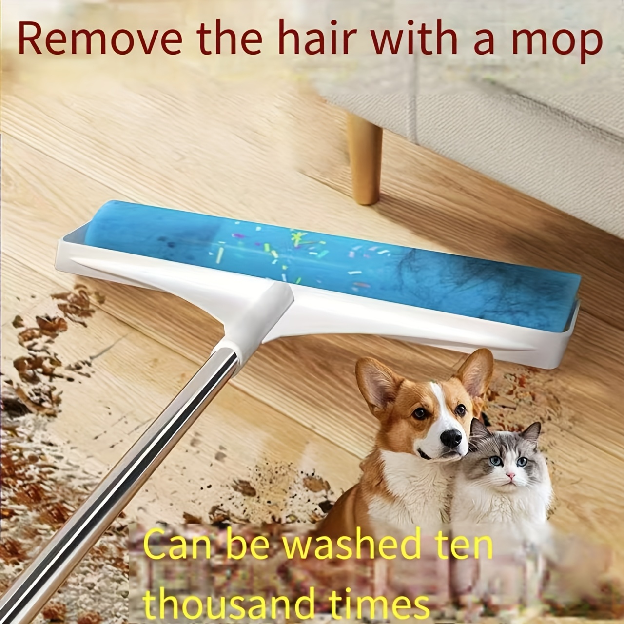 24cm wide reusable lint roller washable pet hair remover with durable plastic handle strong dust collection for home use   with colorful   household cleaning tool   design sturdy construction lint remover for clothes Product details 2