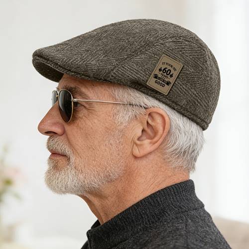 sombreros elegantes y modernos para exteriores, ideales para hombres de edad y mayores, con un diseño de moda, versátiles para uso casual, incluyendo gorras y gorras de periódico.