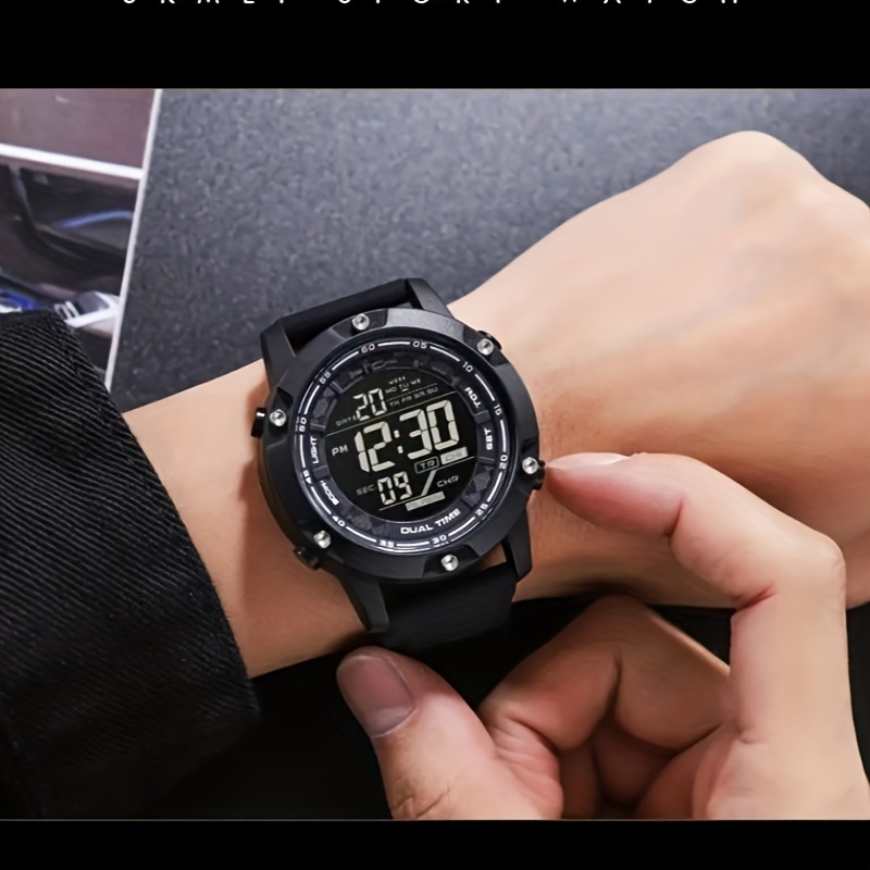 skmei waterproof digital watch for men count down mens sports wrist watch
