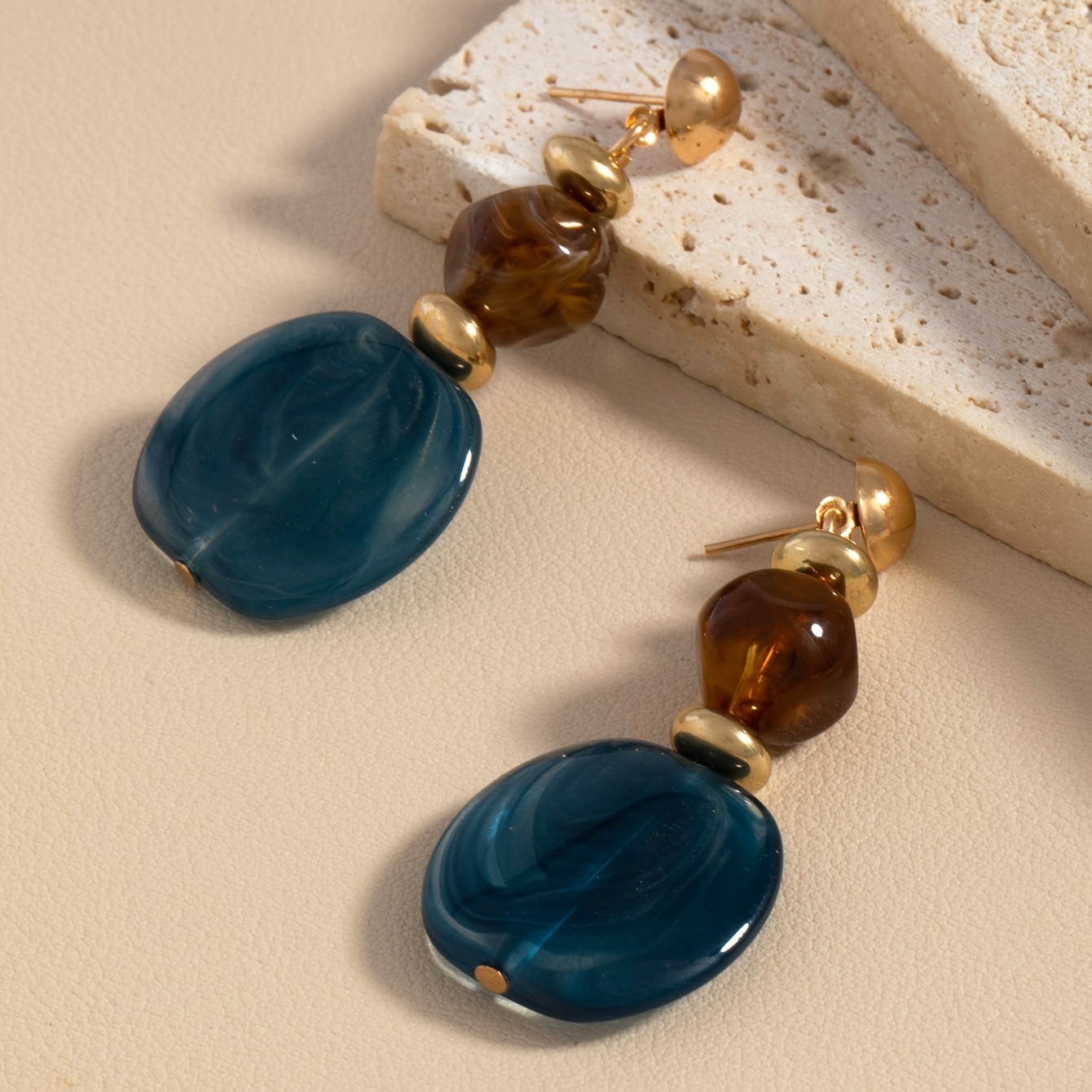 Women's High-End French Translucent Pendant Earrings