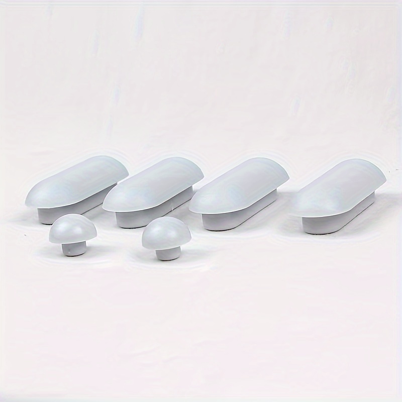 Image of 1 Set Toilet Corner Pad Toilet Lid Cushion Pad Raised Circle Foot Mat