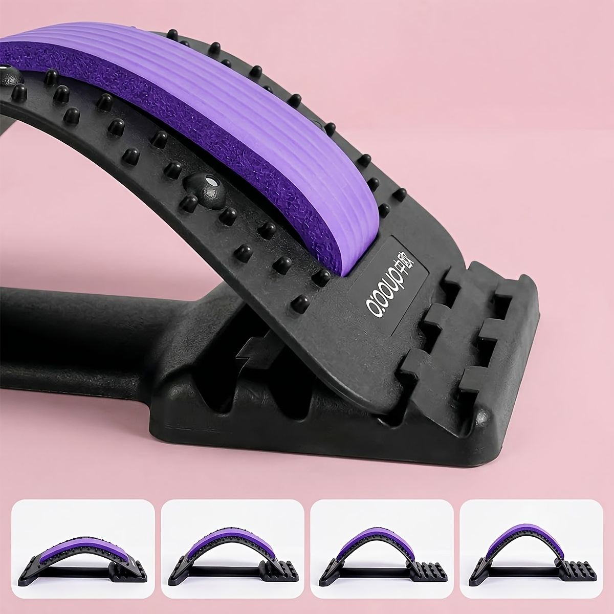 1 lumbar support and lumbar relaxer back stretcher and posture   to relieve lower back pressure with extra large load bearing capacity non slip and comfortable for home and office use fitness equipment for waist exercise with adjustable