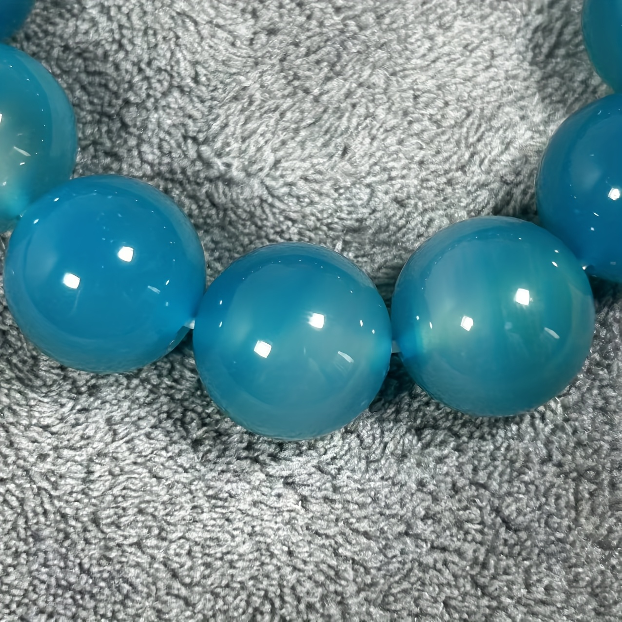 Arabic Style Hip Hop Infinity July Birthstone Agate Bracelets Set