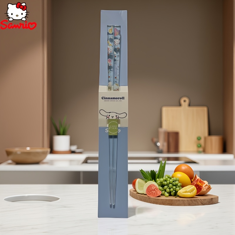 Chopsticks Cartoon Cute Cinnamoroll My Melody Beautiful Acrylic Chopsticks Convenient And Easy To Carry Chopstick Gift