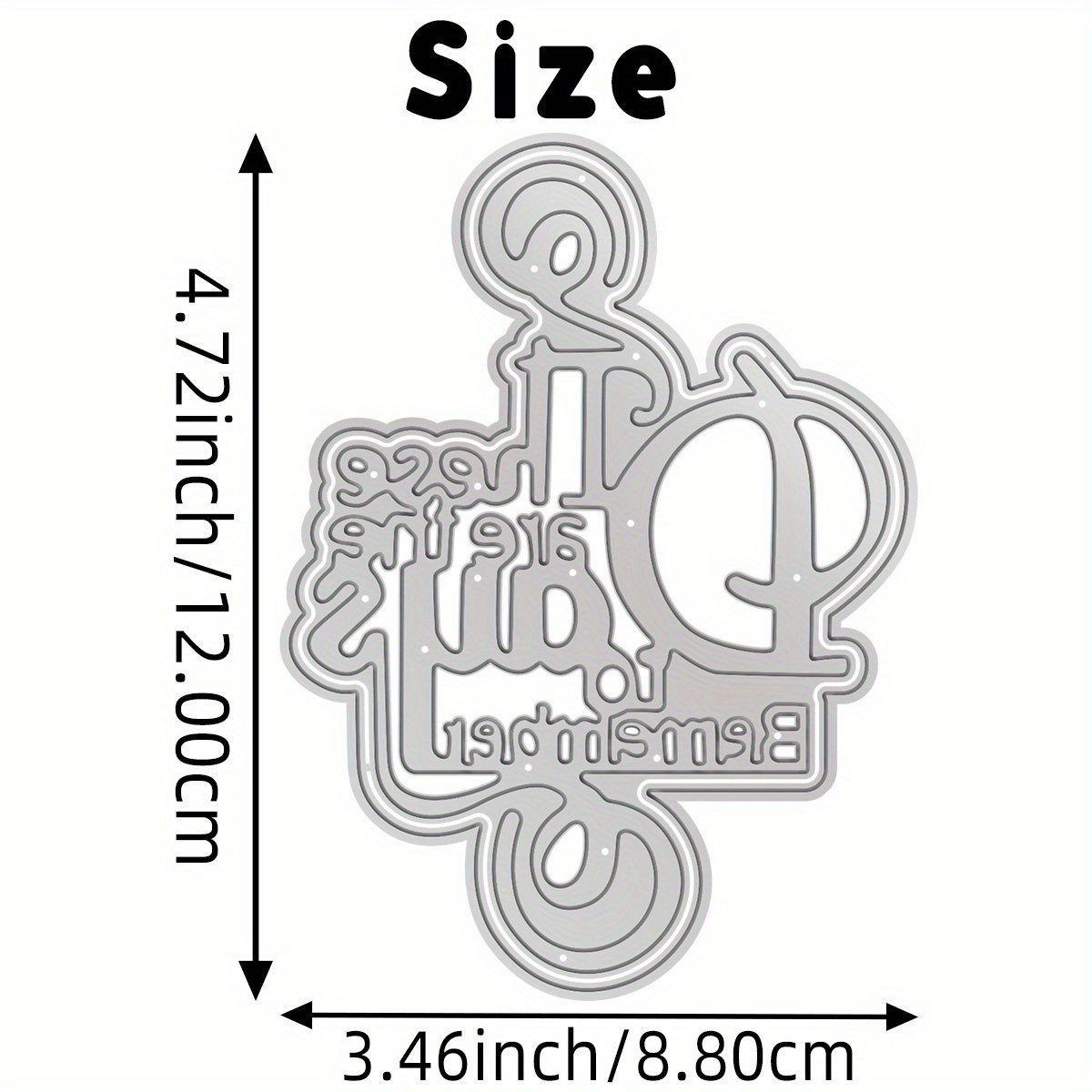 TEMU This Is A Die-cut Mold For Greeting Cards That Says, ' Are To Remember, ' Paper Crafts And Photo Albums