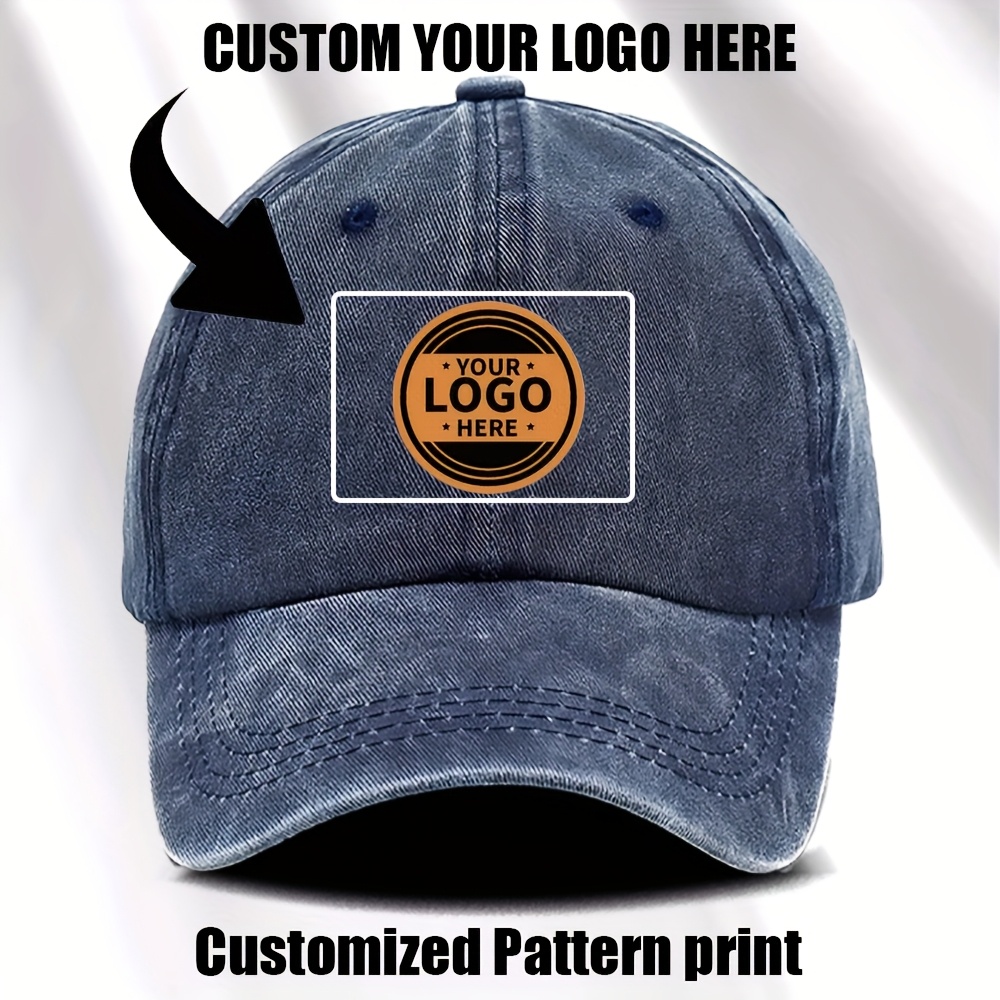 TEMU Custom Printed Baseball Caps, Personalized Printed Baseball Caps, Promotional Hats, Hats In Various Color Combinations, Fabric Baseball Caps,