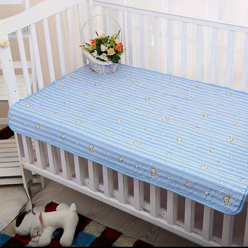 90cm 35in 70cm 27in baby waterproof diaper changing urine absorbent mat baby nappy changing pad soft reusable washable mattress pad boys details 8