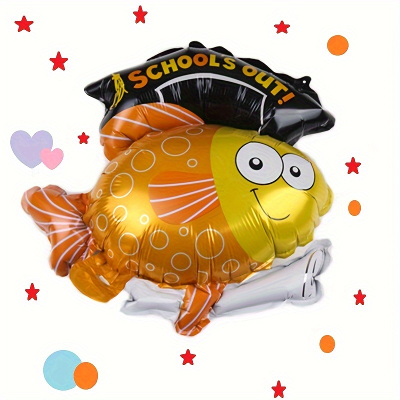 Mini Doctor Degree Fish Animal Foil Balloons Graduation - Temu