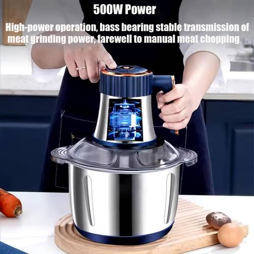 5l electric food chopper food processors meat grinder steel capacity vegetable chopper suitable for and chopping