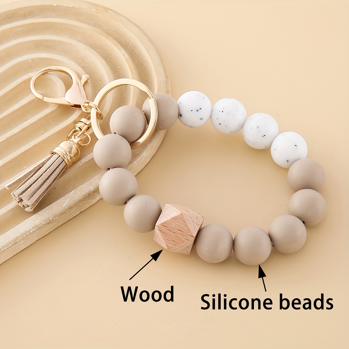 TEMU This New Minimalist And Stylish Silicone Keychain Features A Solid With . Suitable For Bags, Phones, Wallets, And Car Keychain Additions. It