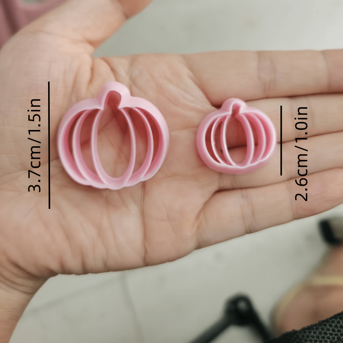 TEMU Lot de 2 moules de découpe en plastique pour pâte à modeler de citrouille, adaptés à la poterie souple DIY, moules artisanaux en plastique avec