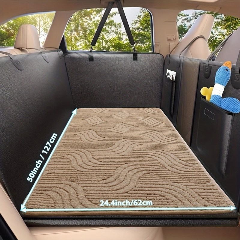 1pc Car Anti-slip Pet Mat Universal Rear Seat Pet Car Dog Seat Cushion Anti-dirty Durable Soft Comfortable Pet Car Interior Cushion