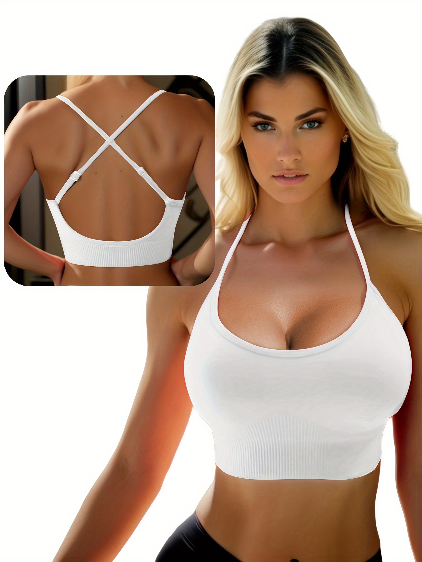 Different Solid Color Wireless Seamless Sexy V Shape Neckline