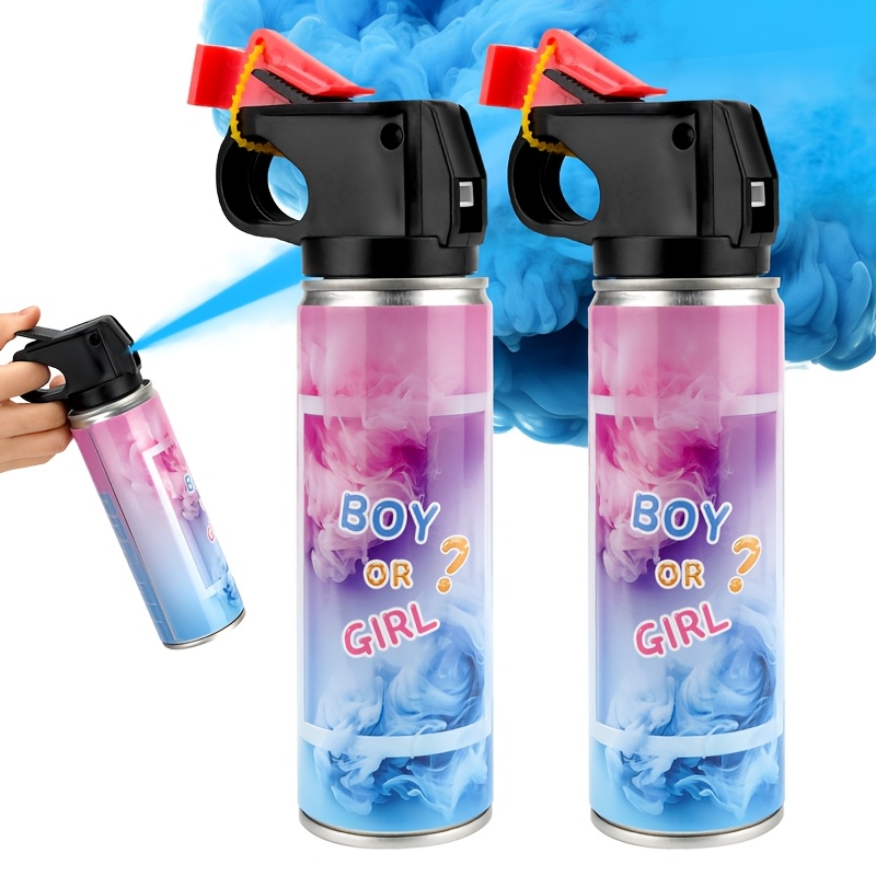 Image of 2pcs Gender Reveal Confetti & Smoke Suitable For Celebrations, Showers, Weddings - Plastic Smoke Confetti With Smoke For / Parties, Party Decorations, Gender Reveal Supplies For New Year' Eve Parties