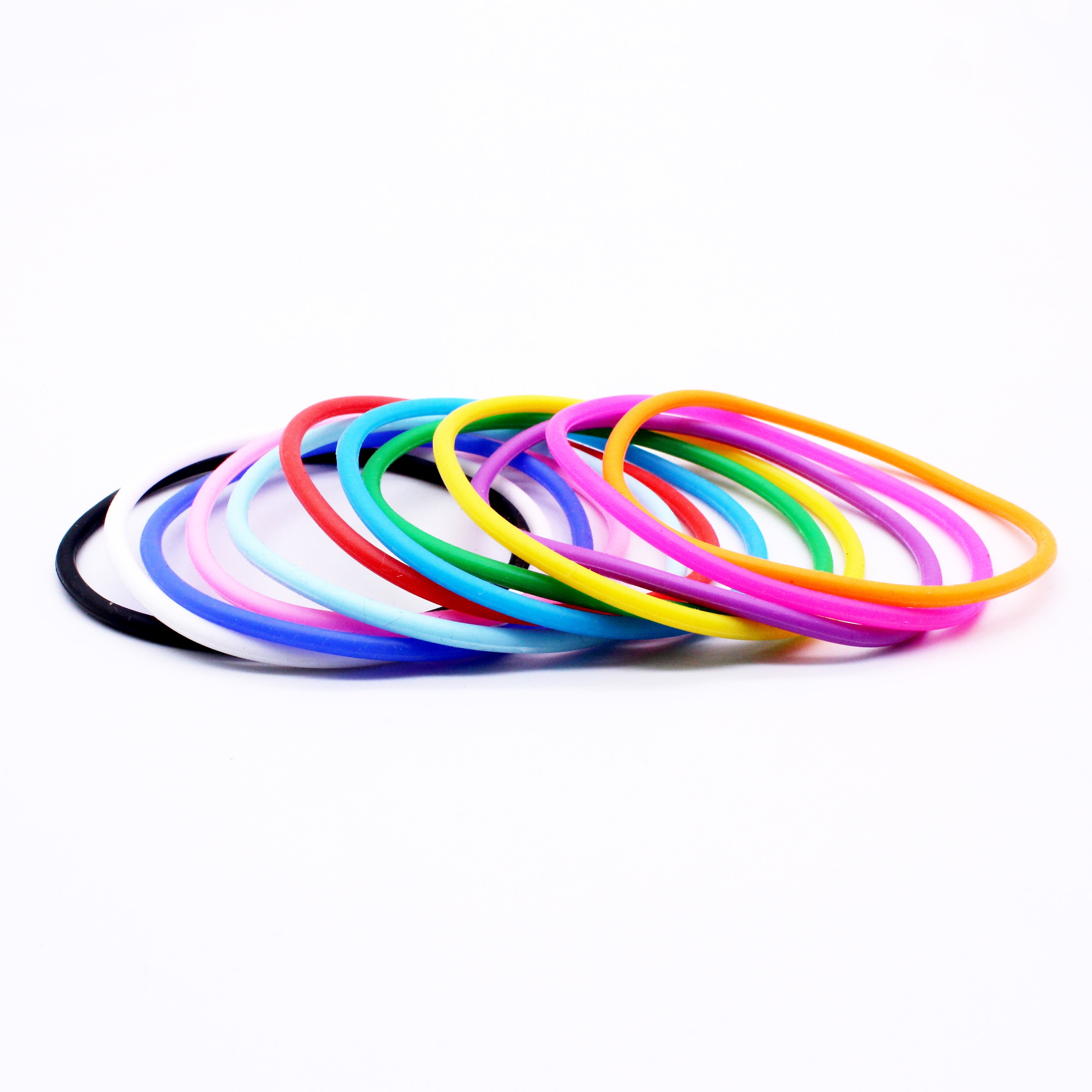 E-shop 12er Set Silikon-Armbänder - Bunte, Vielseitige Sportarmbänder in Verschiedenen Farben