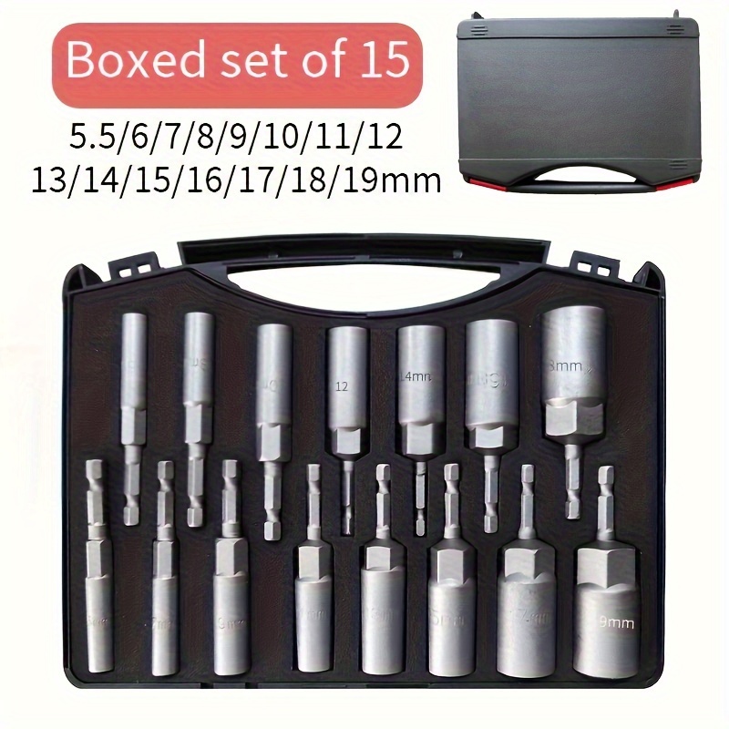 

15pcs Set 5.5-19mm Hex Screwdriver Bit Mother