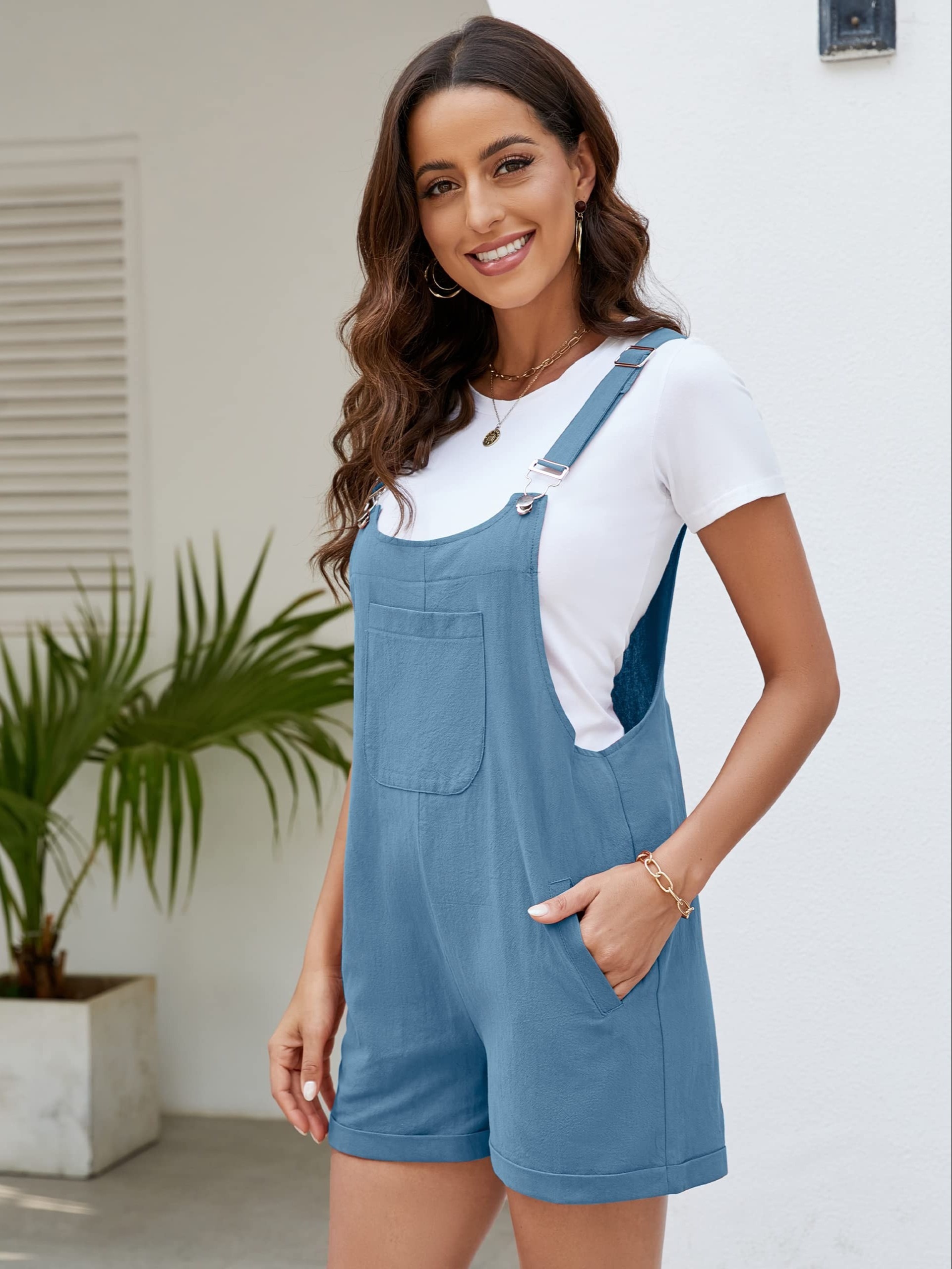 Tiktok Pantalon De Pechera De Mezclilla Para Mujer Peto Tejano