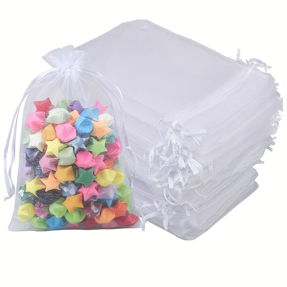 99  organza drawstring gift bags 4 x6   weddings   showers more versatile clear mesh pouches for favors cosmetics jewelry party supplies