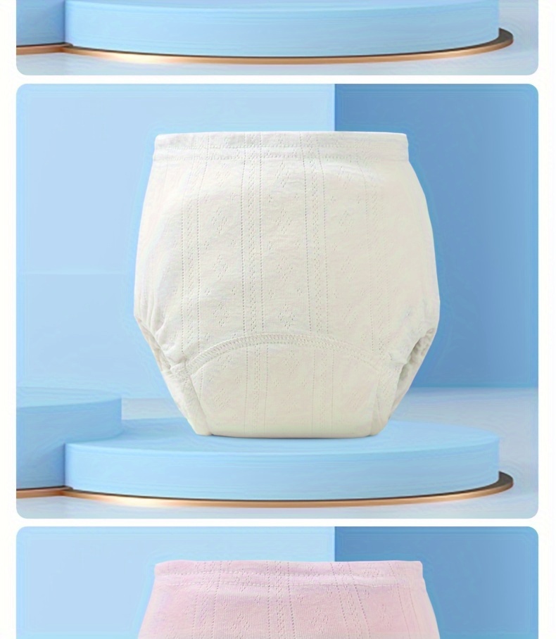 4 pack   knit fabric training pants for breathable leakproof cloth diaper covers for and details 12