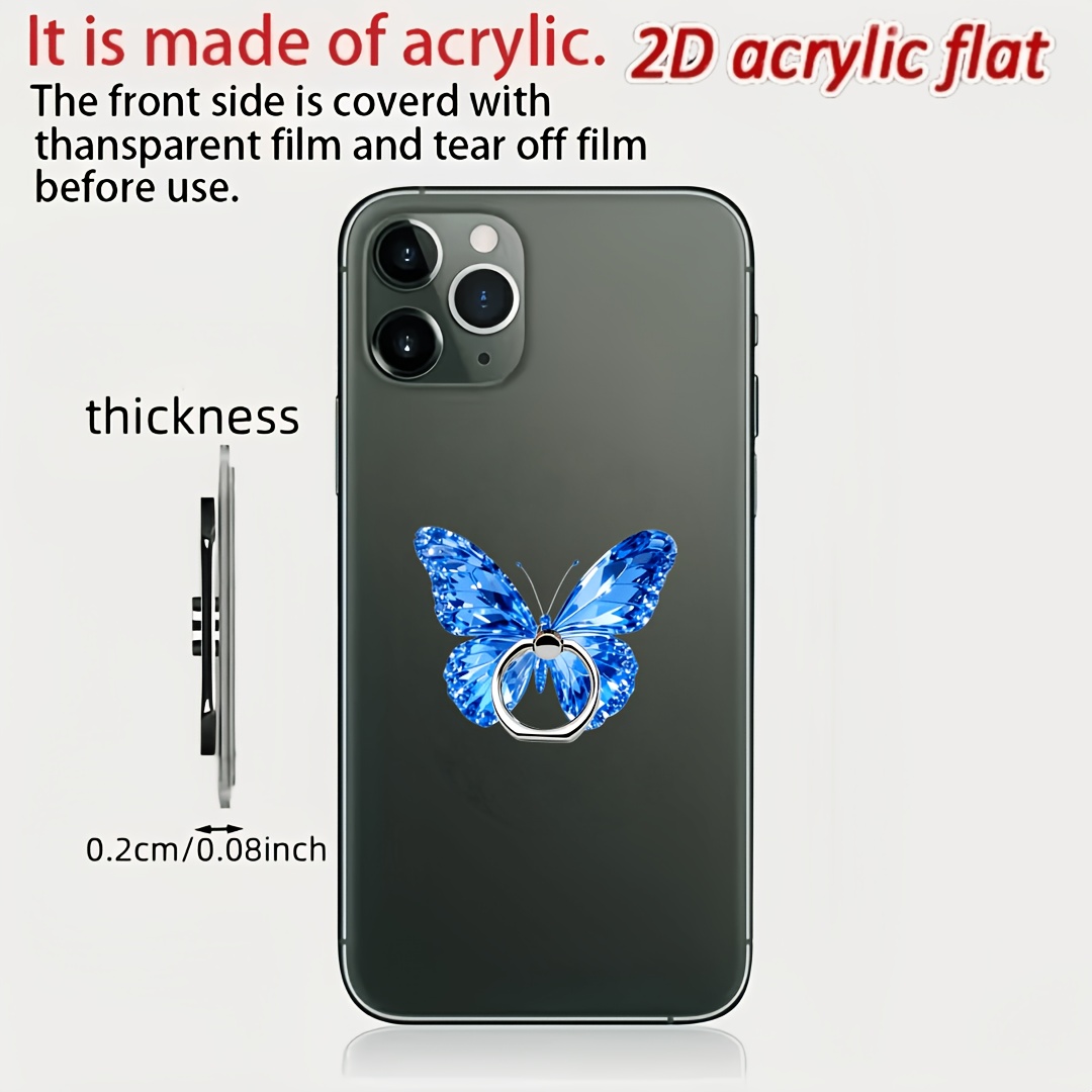 TEMU Supporto per cellulare a mappa con blu 2D piatta 1 pz, girevole liberamente a 360簞, supporto per cellulare -caduta, supporto per tablet, console