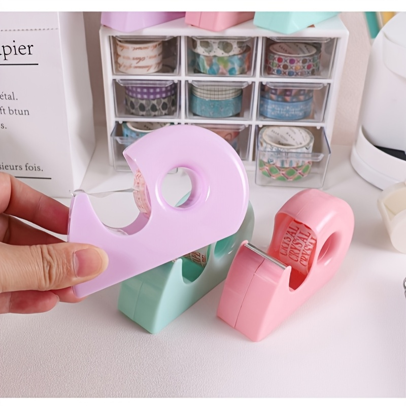WELSTIK Desktop Tape Dispenser Non-Skid Base, For Packaging In Office,Restaurant, Flower Shop,Cake Shop,White